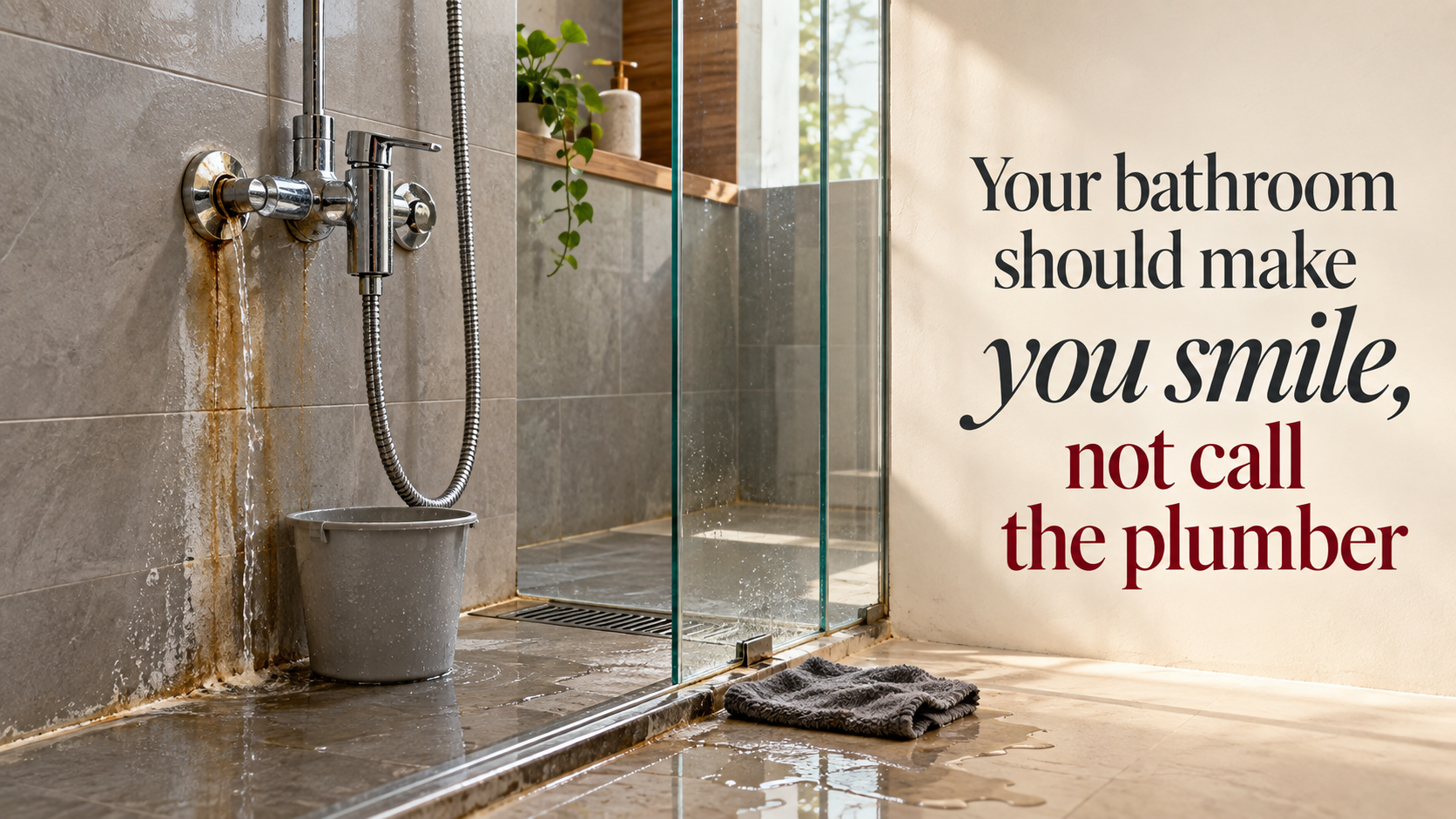 Your bathroom should make you smile, not call the plumber